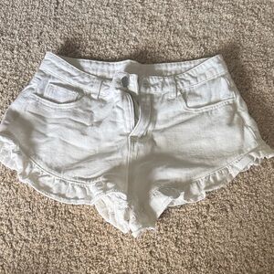 SHEIN Ruffle Hem Women Shorts